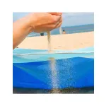 Koc-mata plażowa Sand Free 200x200cm niebieska MATA-01